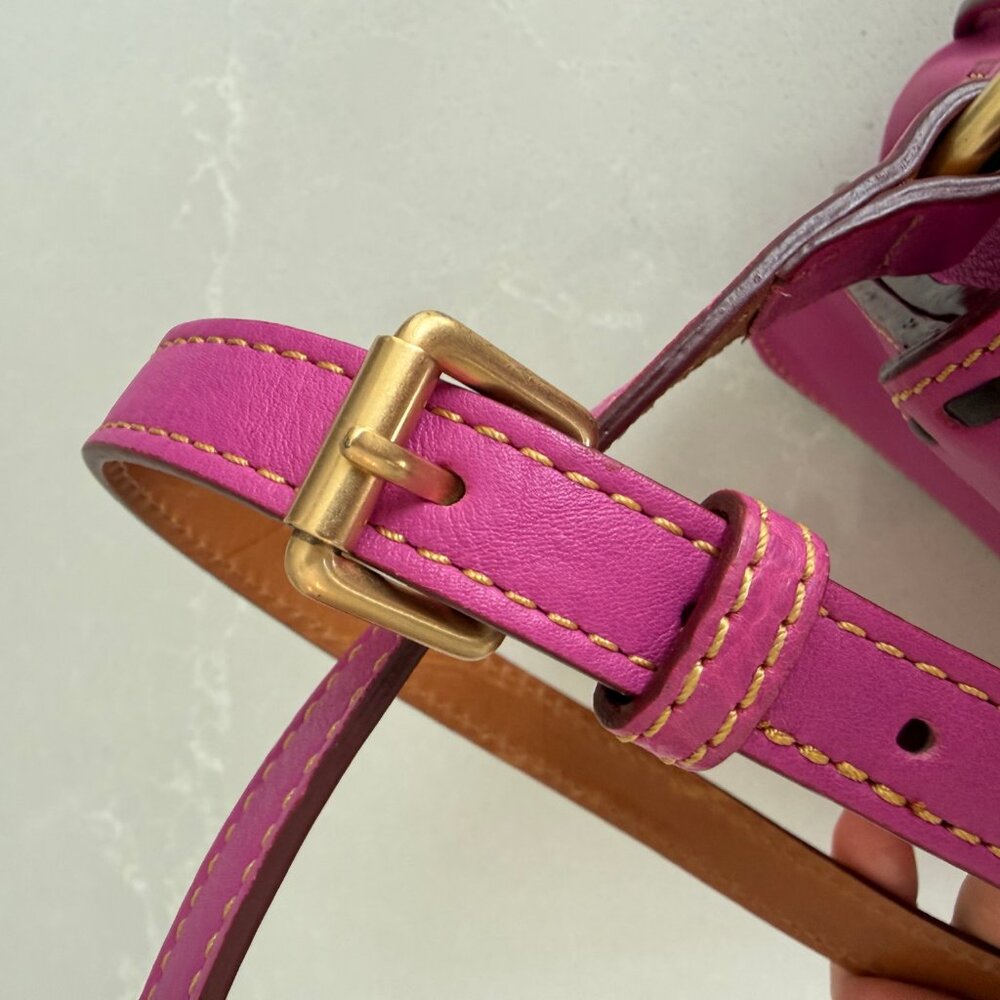 Dooney & Bourke Violet Florentine Leather Crossbody Bag - Picture 4 of 14